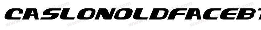 Caslon0ldFaceBT Italic字体转换